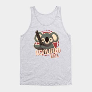 Koalified 100% - Funny Pun - Qualified Seal of Approval - Cute Koala Tank Top